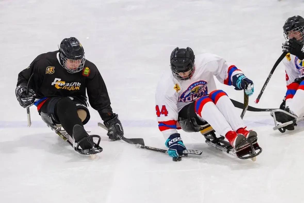 Спортсмены из Забайкалья борются за победу в турнире по следж-хоккею Спортсмены из Забайкалья борются за победу в турнире по следж-хоккею