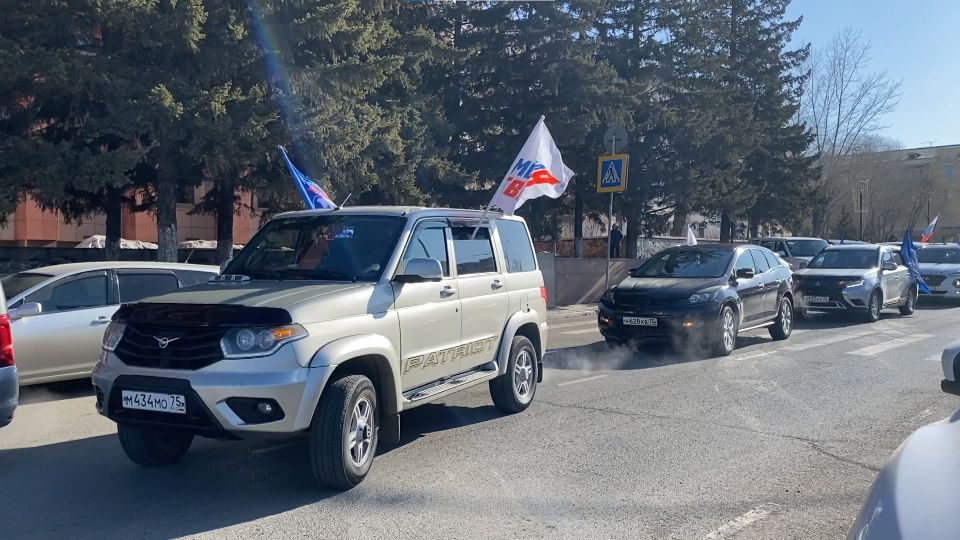 Автопробег в честь воссоединения Крыма с Россией прошел в Чите