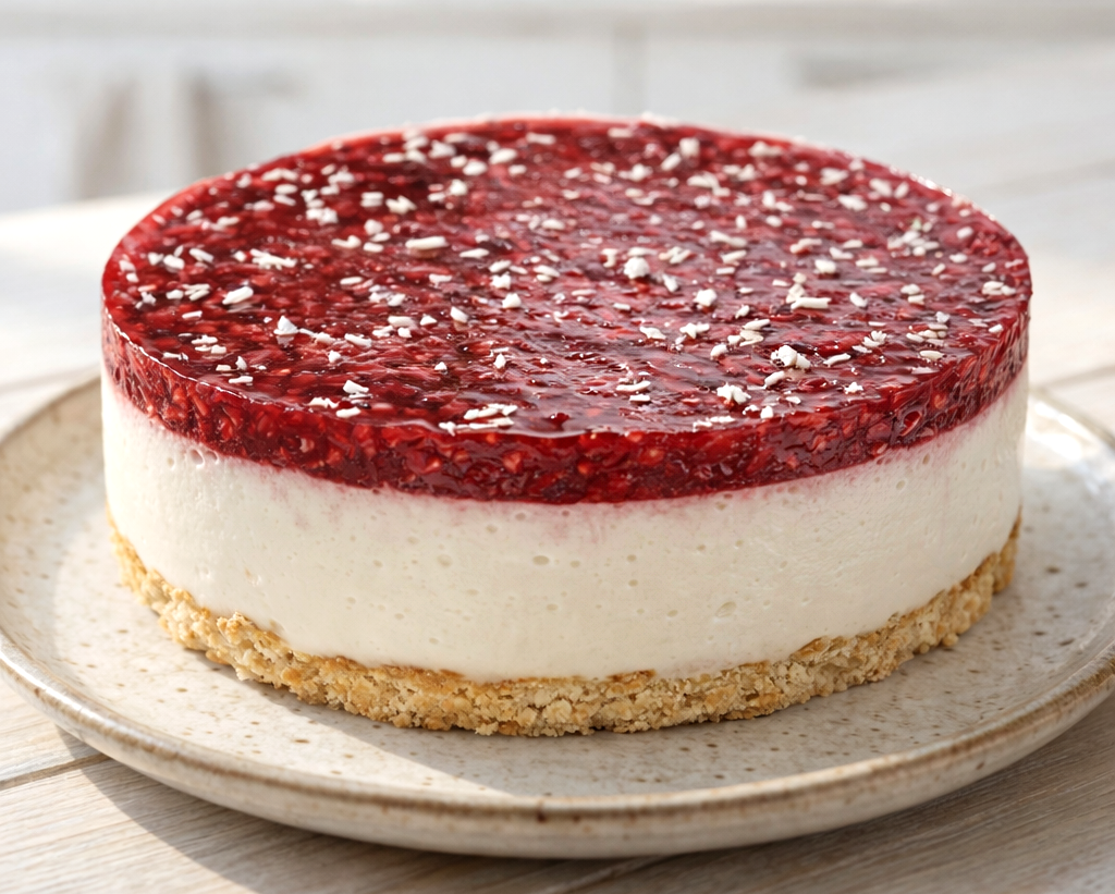 Ягодно-кокосовый чизкейк без сахара и глютена: наслаждение без ограничений