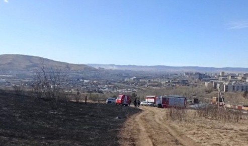 Пожар на Батарейной сопке в Чите ликвидирован