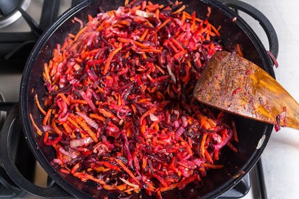 Как заготовить идеальную зажарку для борща на зиму