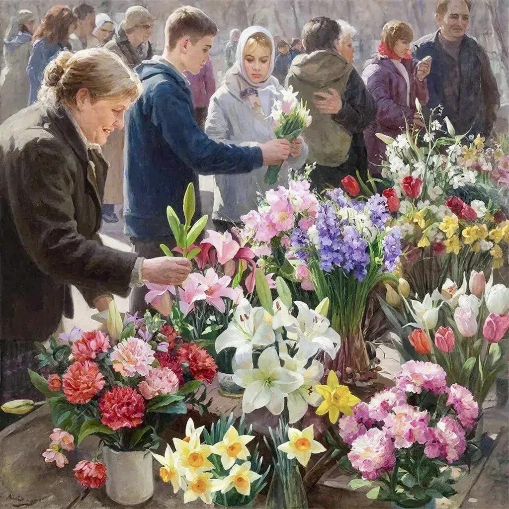 Определены места для торговли искусственными цветами