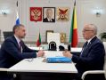 Сенатор РФ Баир Жамсуев и губернатор Забайкалья Александром Осиповым провели рабочую встречу