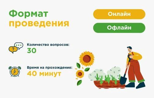 Второй Всероссийский агродиктант – проверьте знания и выиграйте призы!
