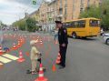 Детский автогородок для юных участников праздника организовали