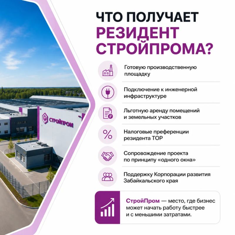 Где в Забайкалье можно открыть производство без долгого строительства инфраструктуры и сложных согласований? Где в Забайкалье можно открыть производство без долгого строительства инфраструктуры и сложных согласований?