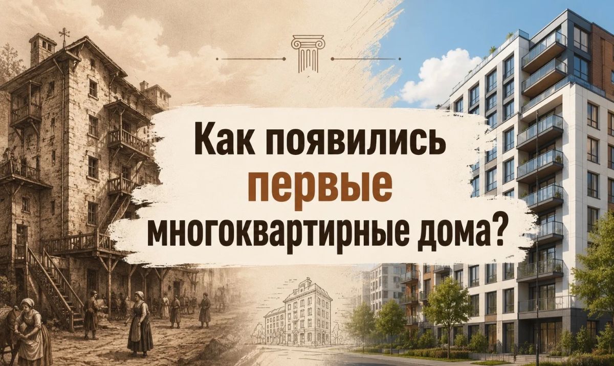 Как появились первые многоквартирные дома?