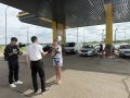 Сегодня мы отправились на АЗС Роснефти