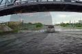 Движение на улице Лазо под ж/д мостом в Чите затруднено из-за паводка