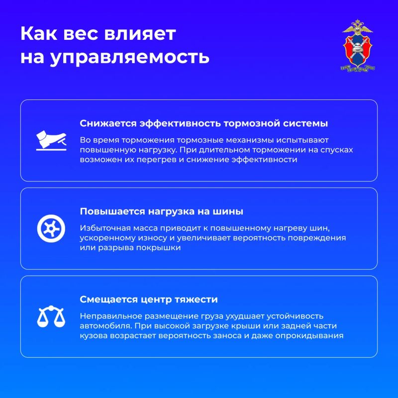 Как груз влияет на управление автомобилем – рассмотрим сегодня в наших новых карточках Как груз влияет на управление автомобилем – рассмотрим сегодня в наших новых карточках