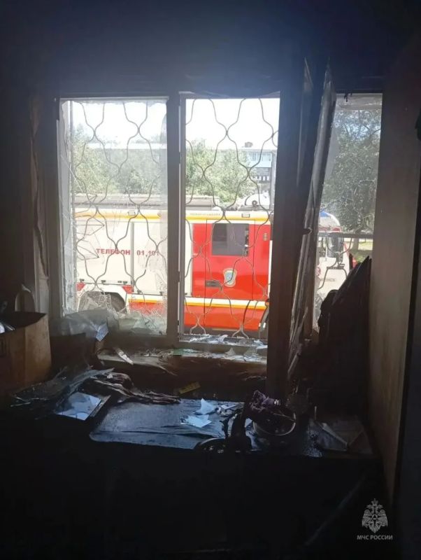 Десять человек и собаку спасли пожарные из горящей многоэтажки в Краснокаменске