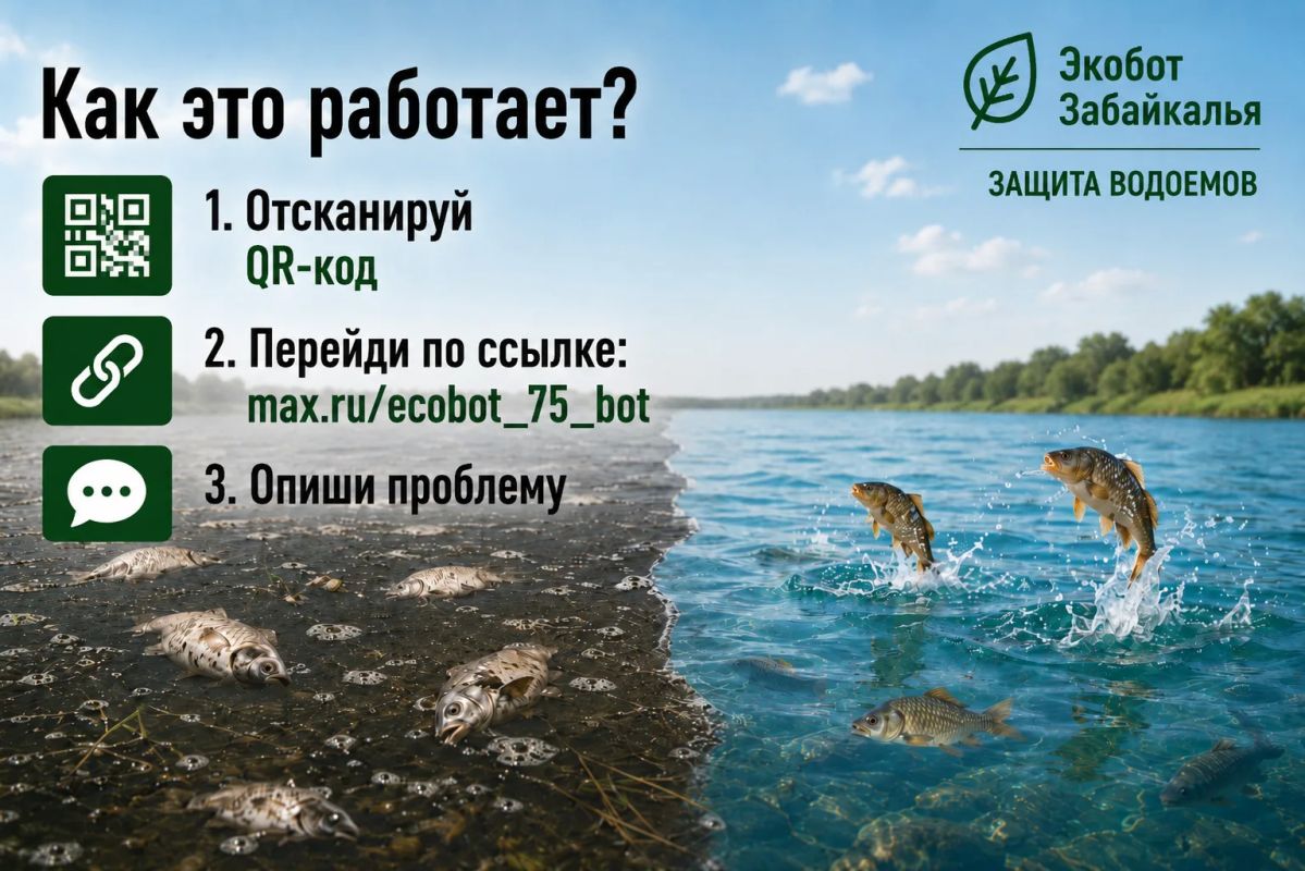 #ЭкоДело. Экобот Забайкалья — сообщить об экологической проблеме просто! Перейди в чат-бот: #ЭкоДело. Экобот Забайкалья — сообщить об экологической проблеме просто! Перейди в чат-бот: