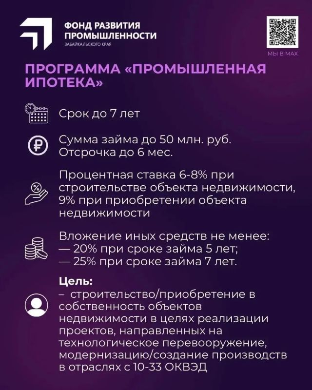 Промышленная ипотека: какие проекты поддерживает Фонд развития промышленности Забайкалья? Промышленная ипотека: какие проекты поддерживает Фонд развития промышленности Забайкалья?