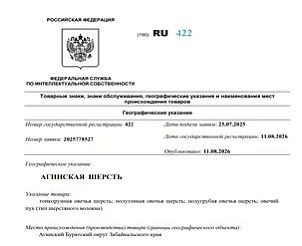 Отличная новость пришла из Федеральной службы по интеллектуальной собственности, которая официально зарегистрировала новый бренд нашей малой родины — «Агинская шерсть»! Отличная новость пришла из Федеральной службы по интеллектуальной собственности, которая официально зарегистрировала новый бренд нашей малой родины — «Агинская шерсть»!