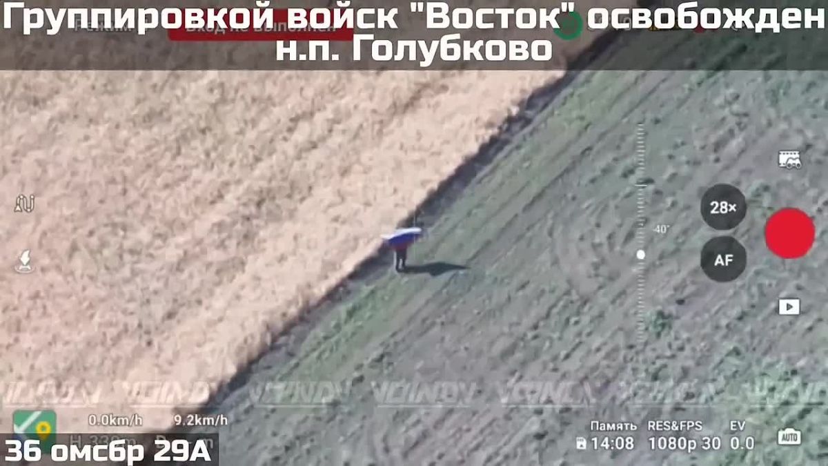 Александр Осипов: Наши бойцы 36-й отдельной мотострелковой бригады 29-й армии группировки войск освободили населённый пункт Голубково Запорожской области