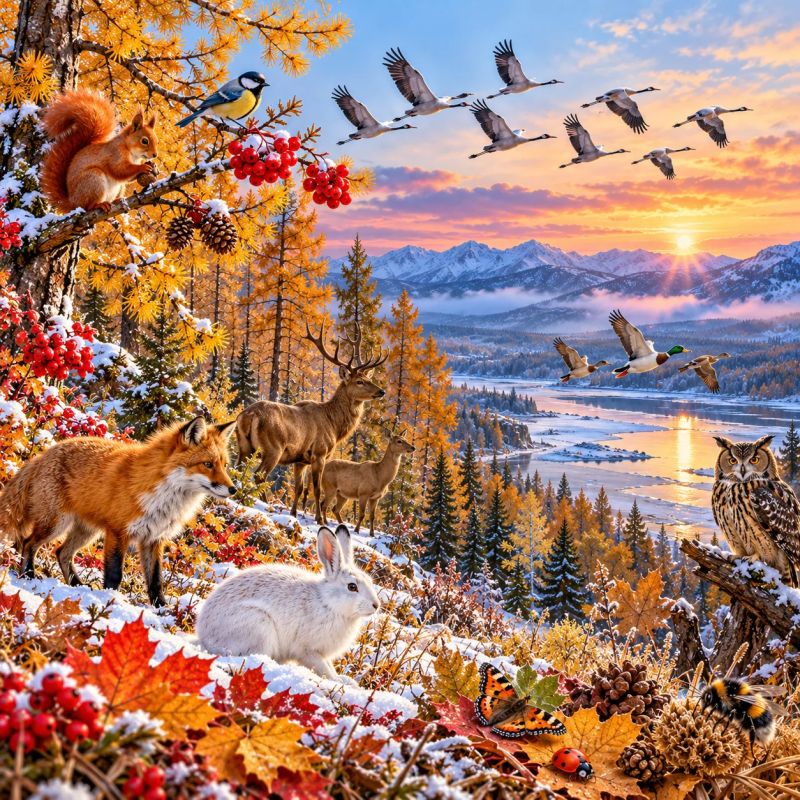 Как природа готовится к зиме