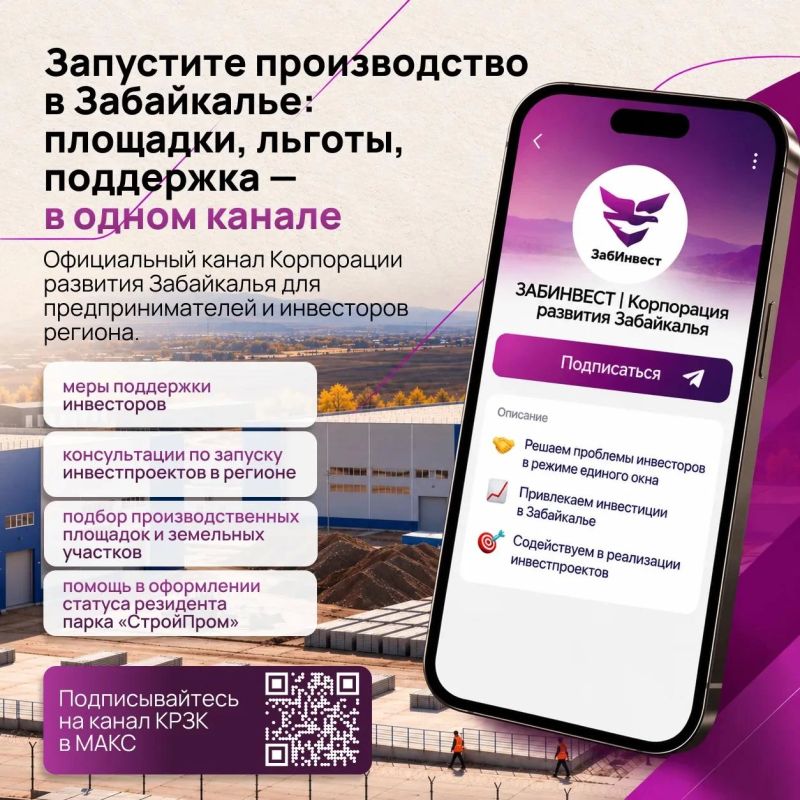 Единое окно для инвесторов: помогаем запускать производства в Забайкалье