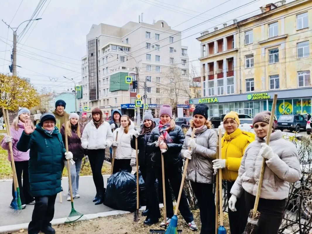 Управление экономики администрации городского округа «Город Чита» передаёт привет с праздничной уборки всем предпринимателям и работодателям города и приглашает последовать их примеру, чтобы сделать любимую Читу чище!