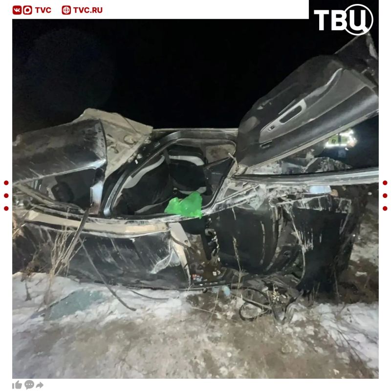 Автомобиль вылетел с дороги и перевернулся в Чите