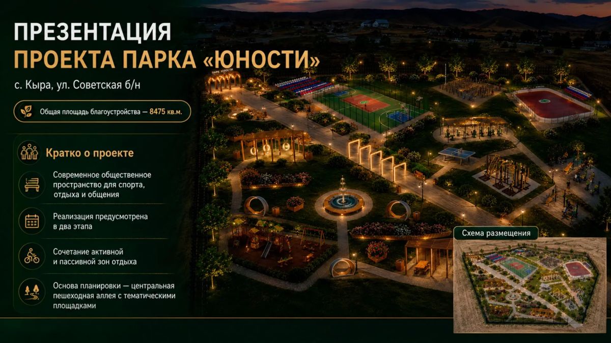 Александр Осипов: Парк «Юность» в Кыре начнут благоустраивать в следующем году Александр Осипов: Парк «Юность» в Кыре начнут благоустраивать в следующем году