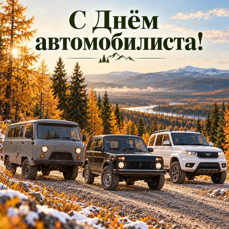 Поздравляем с Днём автомобилиста тех, кто помогает беречь природу Забайкалья!