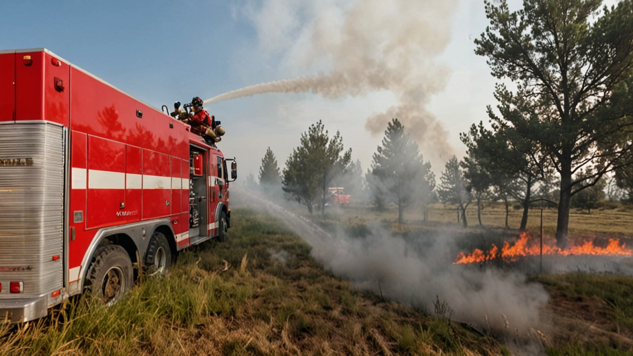 В течение 24 часов пожарные Крыма отреагировали на 10 вызовов